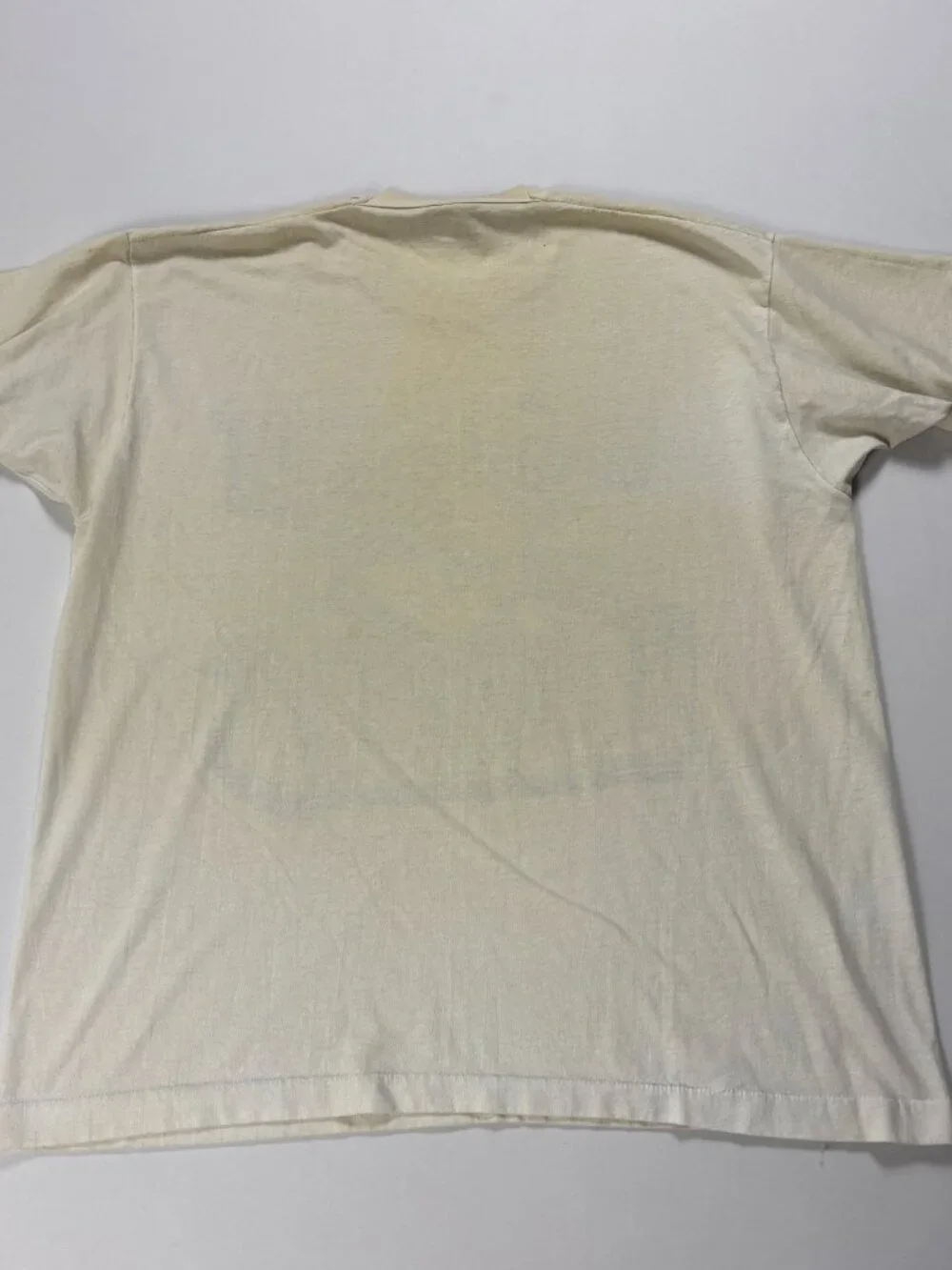 Vintage Detroit Lions Distressed T Shirt White Sz L/XL NFL Football 1995 90s USA